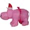 Airblown Hippo With Pink Tutu Inflatable